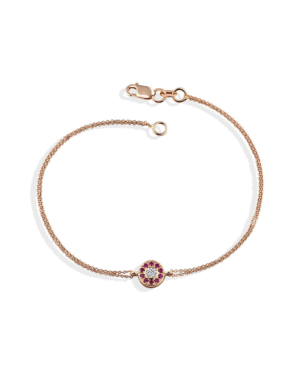 Renkli Taşlı Pırlanta Bileklik