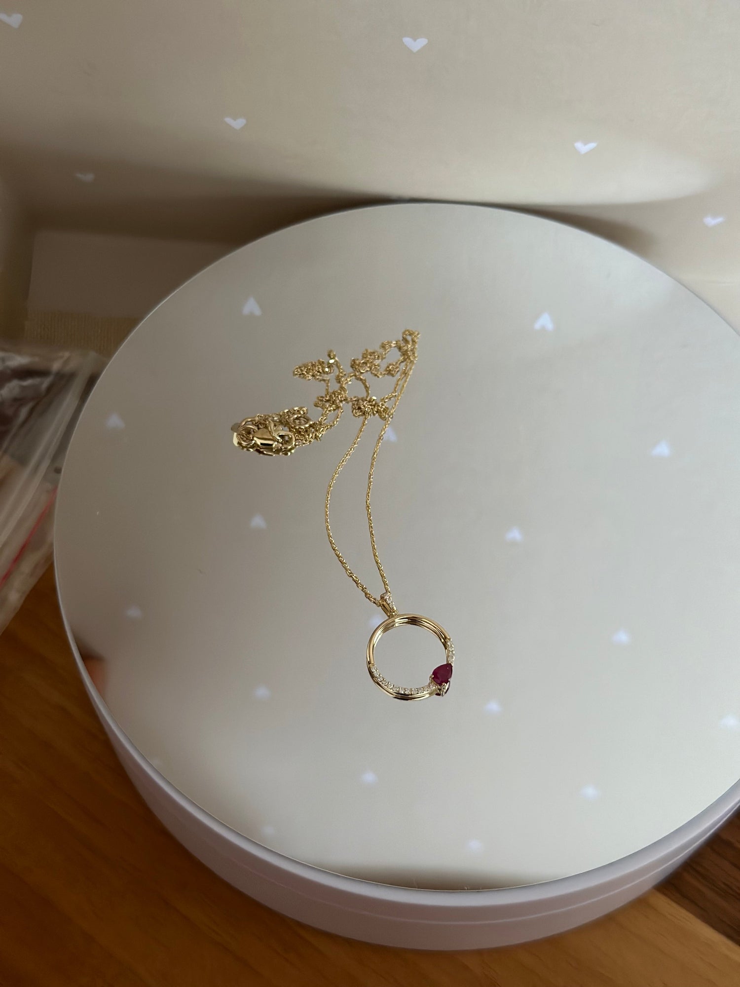 Renkli Taşlı Pırlanta Kolye