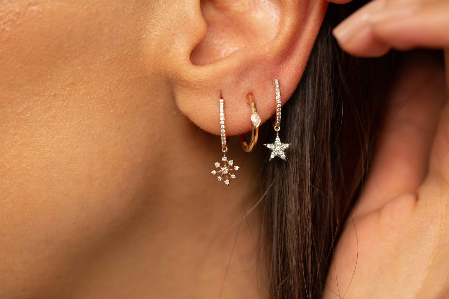 Tasarım Pırlanta Küpe