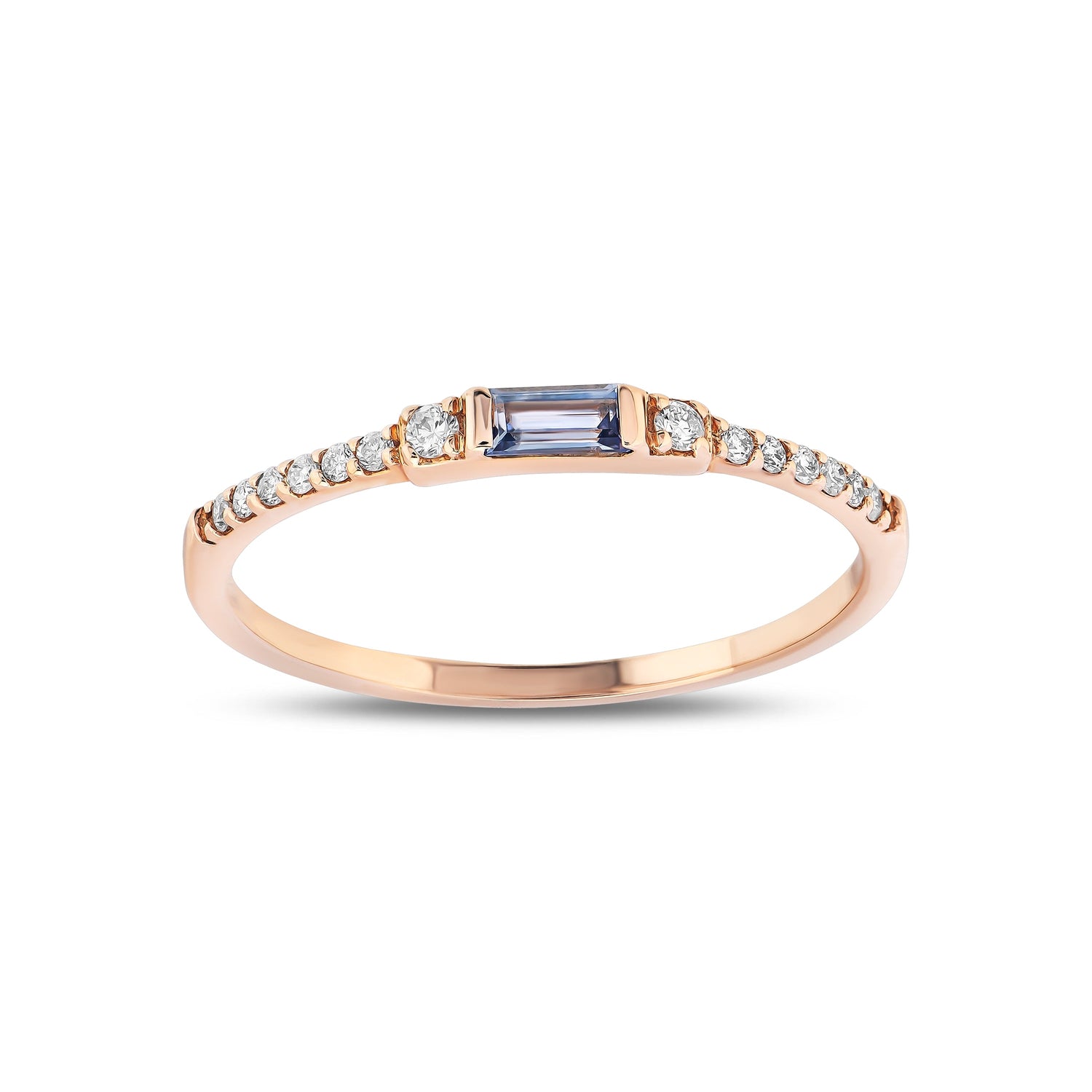 Renkli Taşlı Pırlanta Yüzük