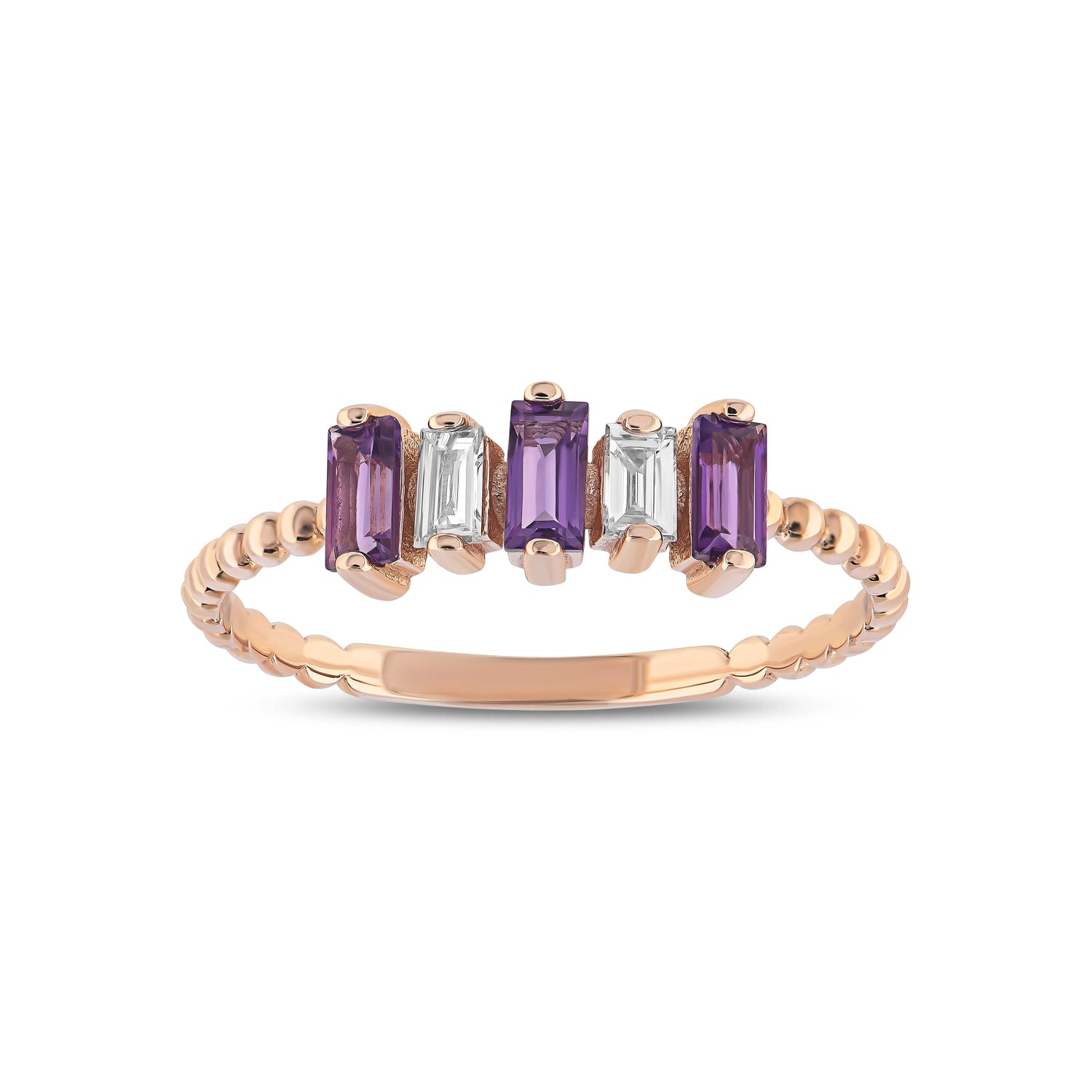 Renkli Taşlı Pırlanta Yüzük